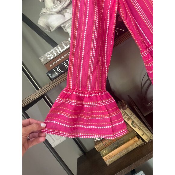 PQ Swim Morgan Stripe Short Cover-Up Dress Pink Womens Size XS/S - Picture 8 of 9